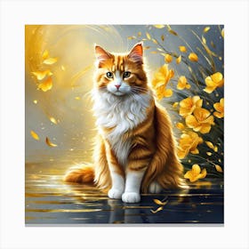 Orange Tabby Cat 5 Canvas Print