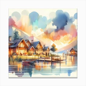 Watercolor Painting 53 Canvas Print