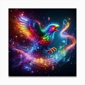 Bird Of Music Canvas Print