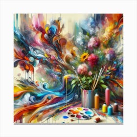 Abstract Painting 2 Canvas Print