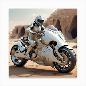 Futuristic Motorcycle Canvas Print