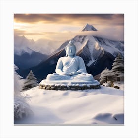 Chanting Budhha Canvas Print