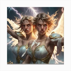 Angels Of The Storm Canvas Print