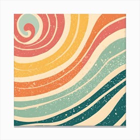 Abstract Swirls and Lines Canvas Print