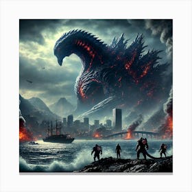 Kaiju Of The Abyss 1 Canvas Print