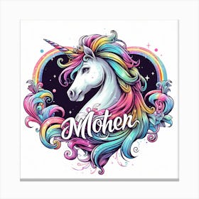 Unicorn Mother Canvas Print