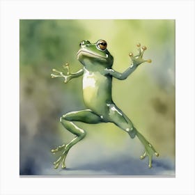 Dancing Frog 1 Canvas Print