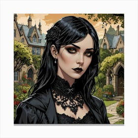 Gothic Lady Canvas Print