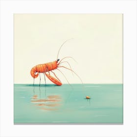 Shrimp In The Water 1 Toile