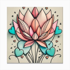 Lotus Flower 45 Canvas Print