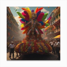 Colombian Festivities Perfect Composition Beautiful Detailed Intricate Insanely Detailed Octane Re (2) Canvas Print