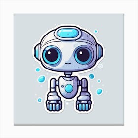 Cute Robot 3 Canvas Print