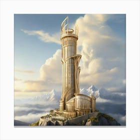 Tower Of The Lord Of The Rings Canvas Print