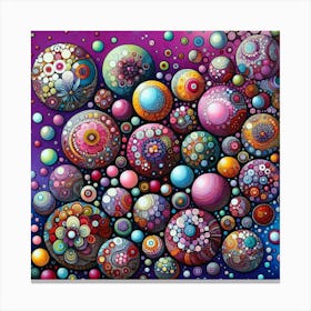 Colorful Spheres Canvas Print