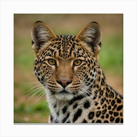 Leopard - Close Up Canvas Print