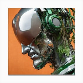 Robot Head 6 Canvas Print