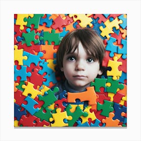 Child With Autism Canvas Print