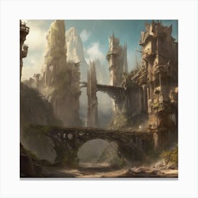 Fantasy City 120 Canvas Print