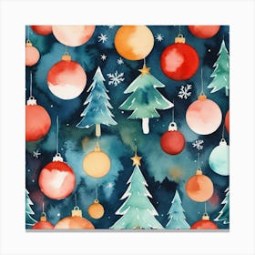 Christmas Ornaments 6 Canvas Print