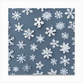 Snowflakes 3 Canvas Print