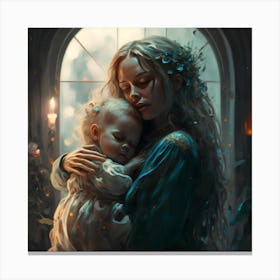 Mother And Child Canvas Print