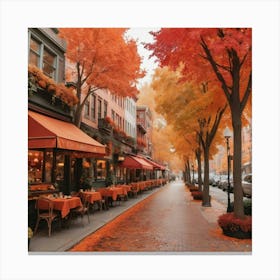 Autumn In New York City art print Canvas Print