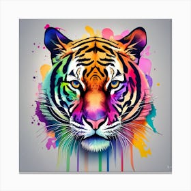 Colorful Tiger 3 Canvas Print