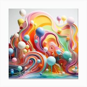 Candyland Dreamscape Canvas Print