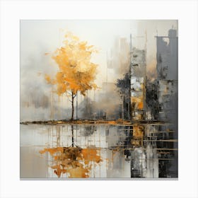 Tree In The City Canvas Print
