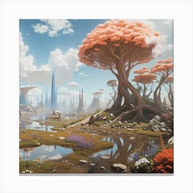 Landscape Painting Canvas Print