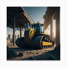 Buldozer Building (46) Canvas Print