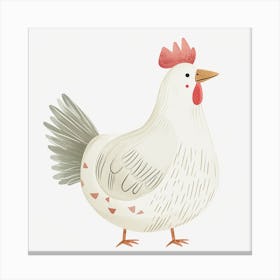 Chicken Illustration Canvas Print