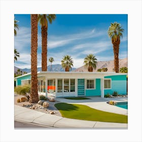 Palm Springs House 1 Canvas Print