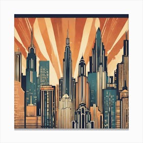 New York City Skyline 1 Canvas Print