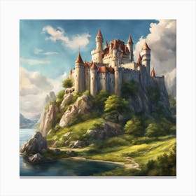 Castle On A Hill Canvas Print