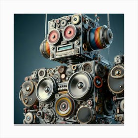 Digital Robot16 Canvas Print