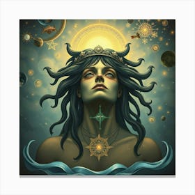 Goddess Of The Sea 1 Canvas Print