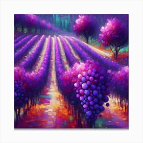 Purple Vineyard 2 Canvas Print