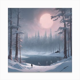 Winter Landscape 16 Canvas Print