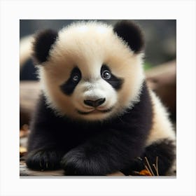 Panda Cub Canvas Print