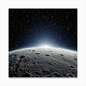 Firefly Moon, View, Below, Star, Satellites, Night, Space, Orbit, Celestial, Astronomy, Sky, Glow, C (9) Canvas Print