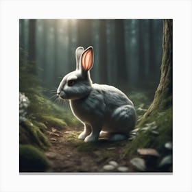 Rabbit In The Forest 51 Canvas Print