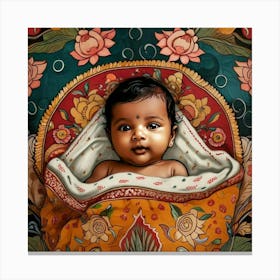 'Indian Baby' Canvas Print