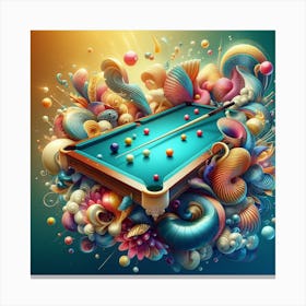 Pool Table 1 Canvas Print