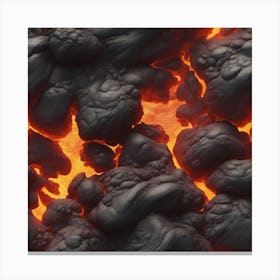 Lava texture 10 Canvas Print