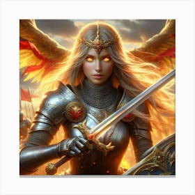 Angel Warrior Canvas Print