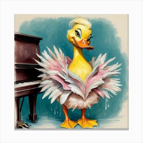 Ducky Piano 1 Canvas Print