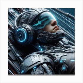 Futuristic Woman 70 Canvas Print