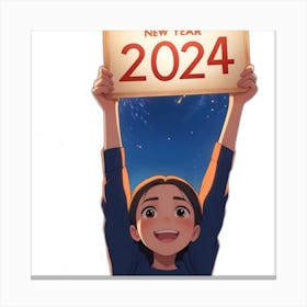 New Year 2024 Canvas Print