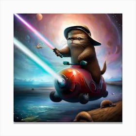 Star Wars Otter 1 Canvas Print